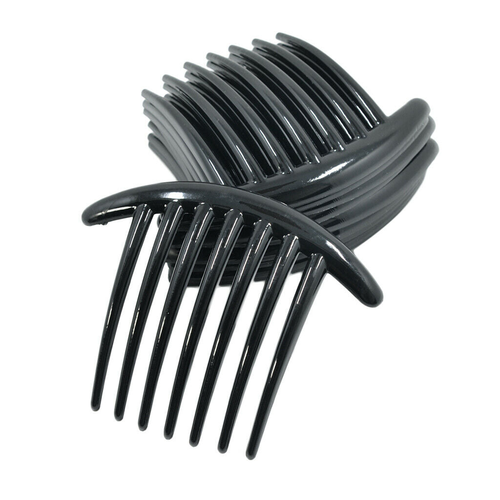 10x 7Teeth DIY Hair Side Comb Barrettes Foil for Women Girls