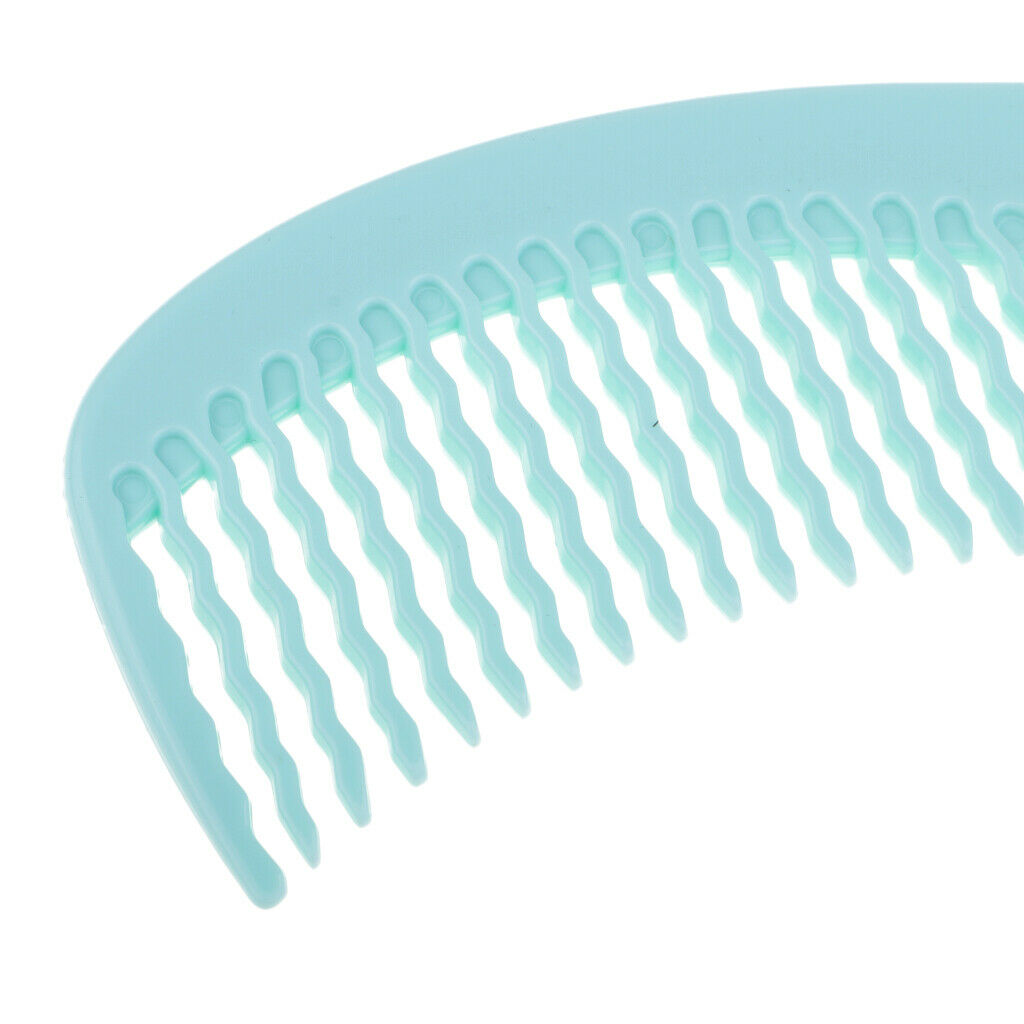 2x Pro Hair Brush Detangling Hairdressing Curved&Wavy Wide Teeth Salon Combs