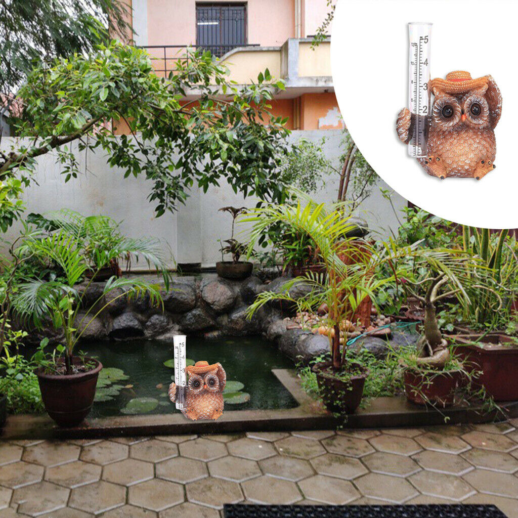 Garden Owl Sculpture Landscape for Home Outdoor Garden Yard Decor Arts