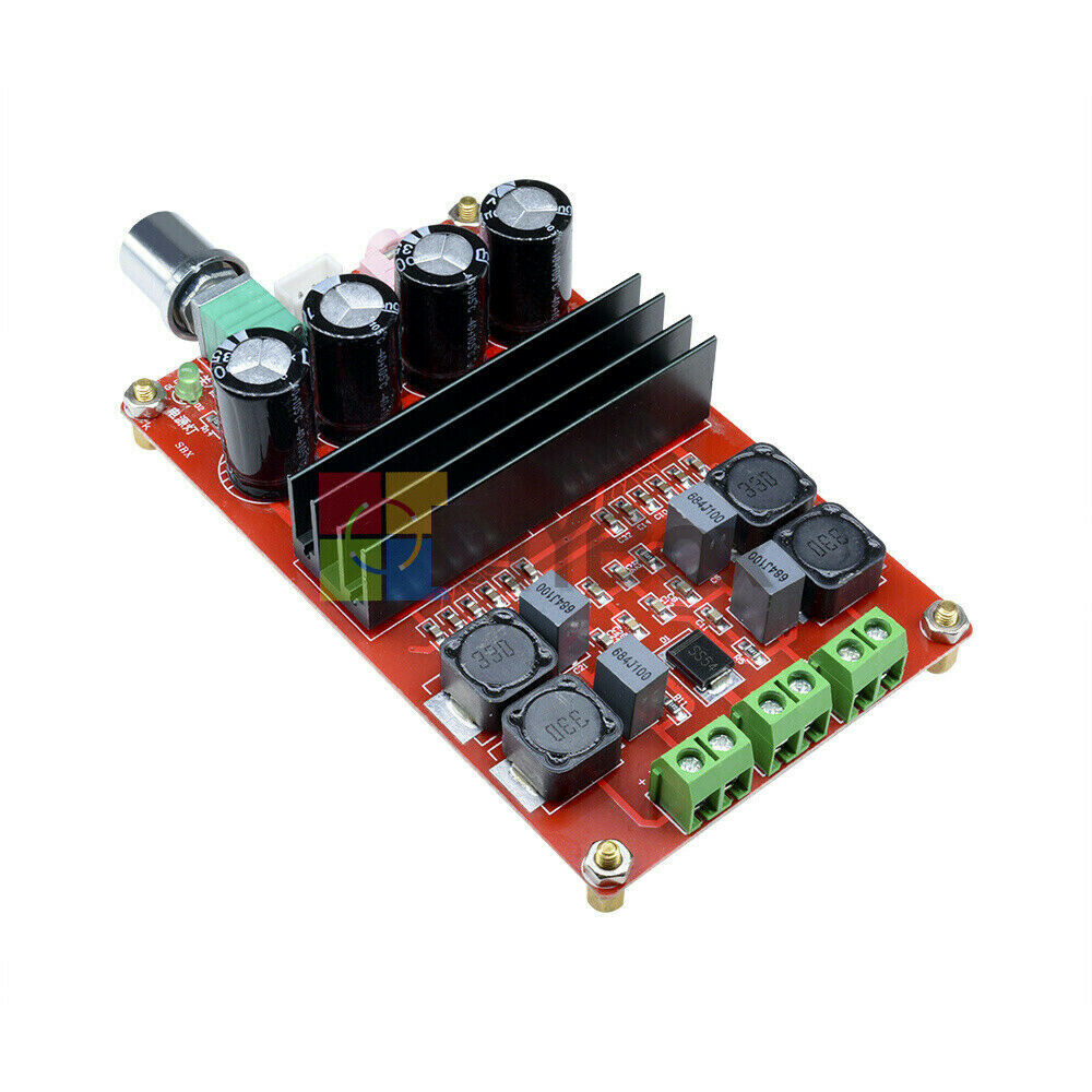 2X100W 12V-24V TPA3116 100W+100W D2 Dual Channel Digital Audio Amplifier Arduino