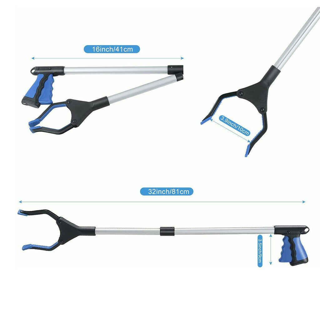 Reacher Grabber Tool, 32" Lightweight Extra Long Handy Trash Claw Grabber,
