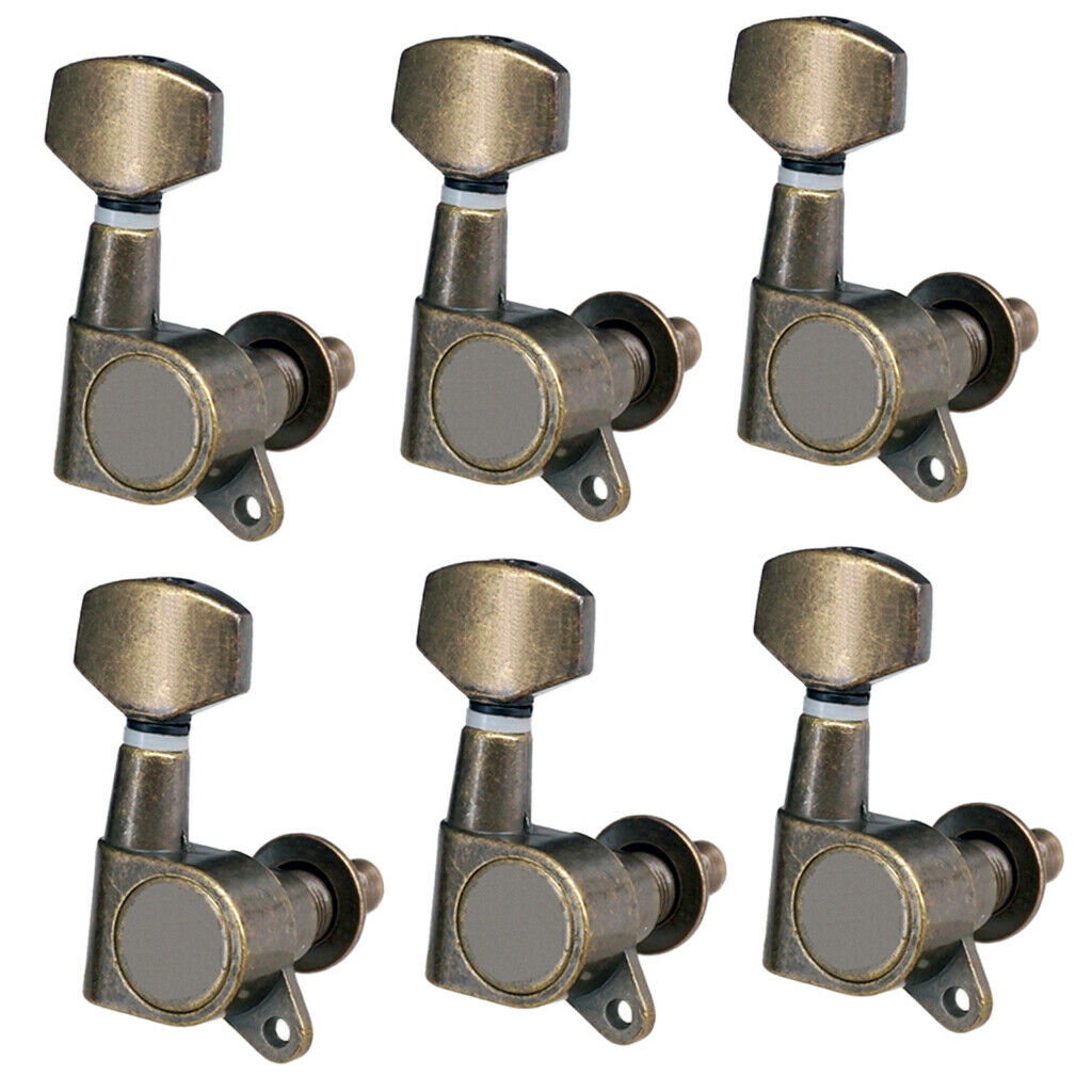 6pcs 6R Sealed Gear Guitar Tuning Pegs Machine Heads for Guitar Accessories