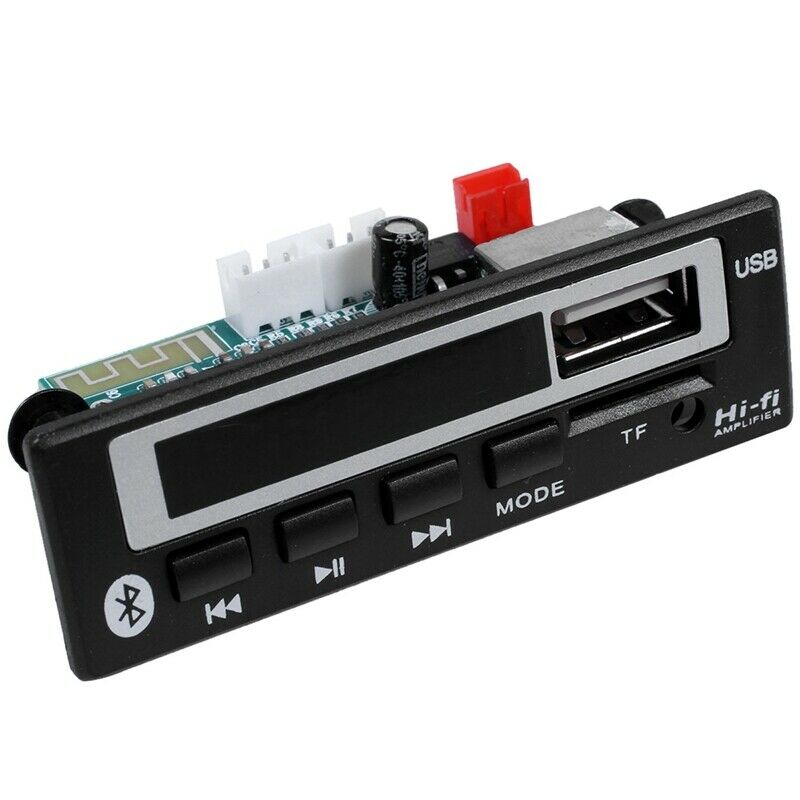 Bluetooth5.0 Mp3 Wma Wav Decoder Board 5V 12V Wireless Audio Module Color ScreD8