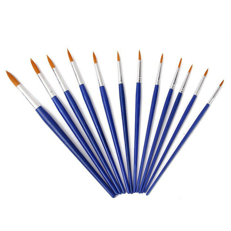 12pcs Paint Brushes Paint  Size Assorted Z9W9