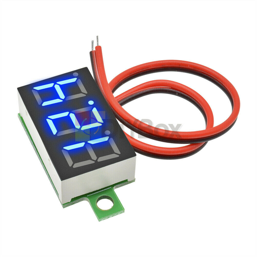 0.36'' inch LED DC4.7-30V Blue Voltage Meter Display Digital Voltmeter 2 Wire