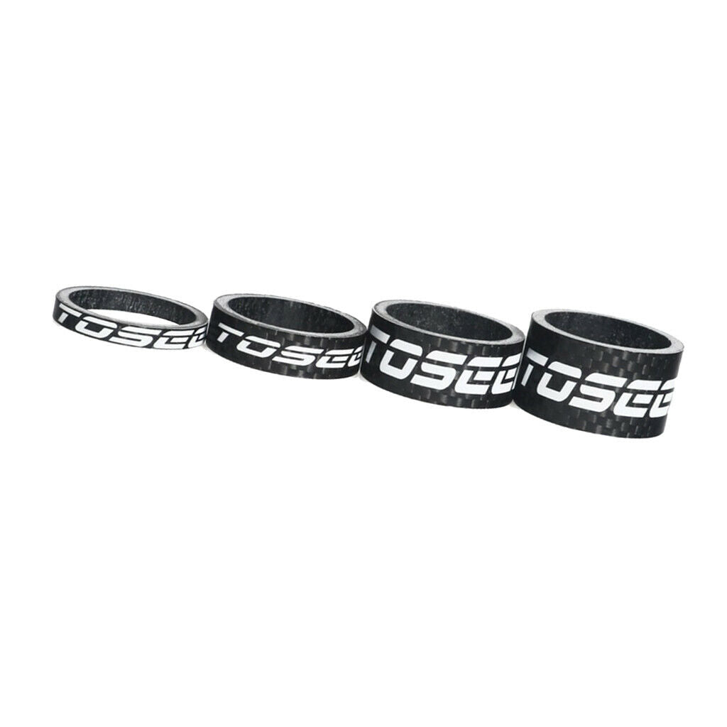 Carbon Fiber Spacer  Stem Spacers Set (4 Pieces) 28.6mm