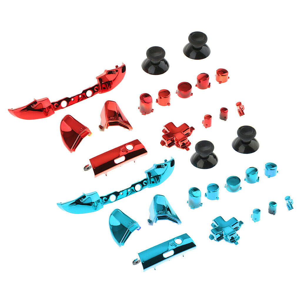 2Set Full Button Kit Bumper ABXY D-pad For Microsoft   One S Controllers