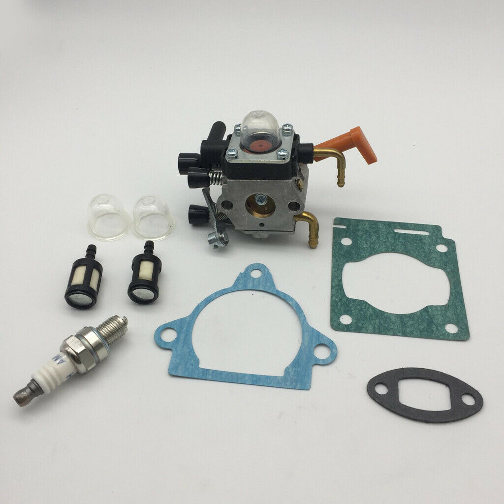 Replacement Carburetor Kit with Gaskets Spark Plug Primer Bulb Mini Filter