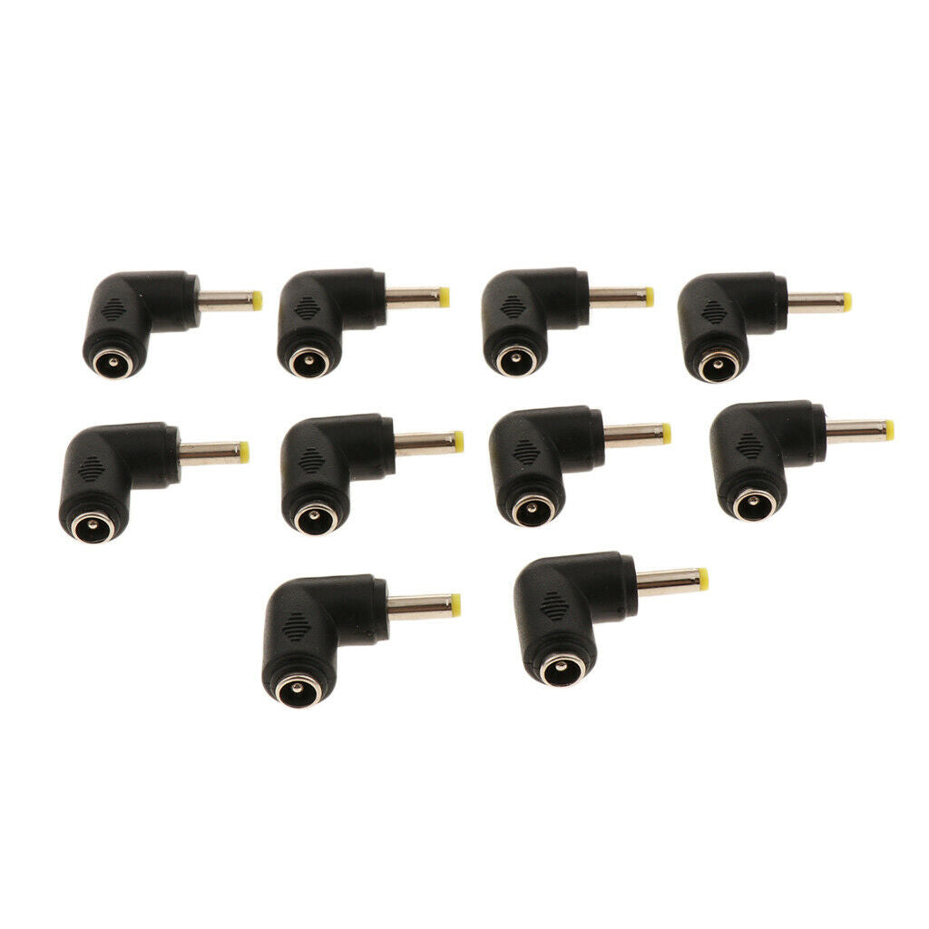 10 Pack Male to Female Terminal Charging Connector Head, Right Angle Power