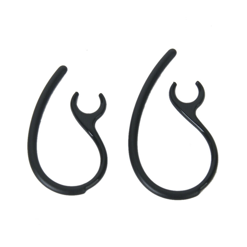 2x Black Ear Hook Ear Bud Gels Replace For   EXTREME / EXTREME2 Headset