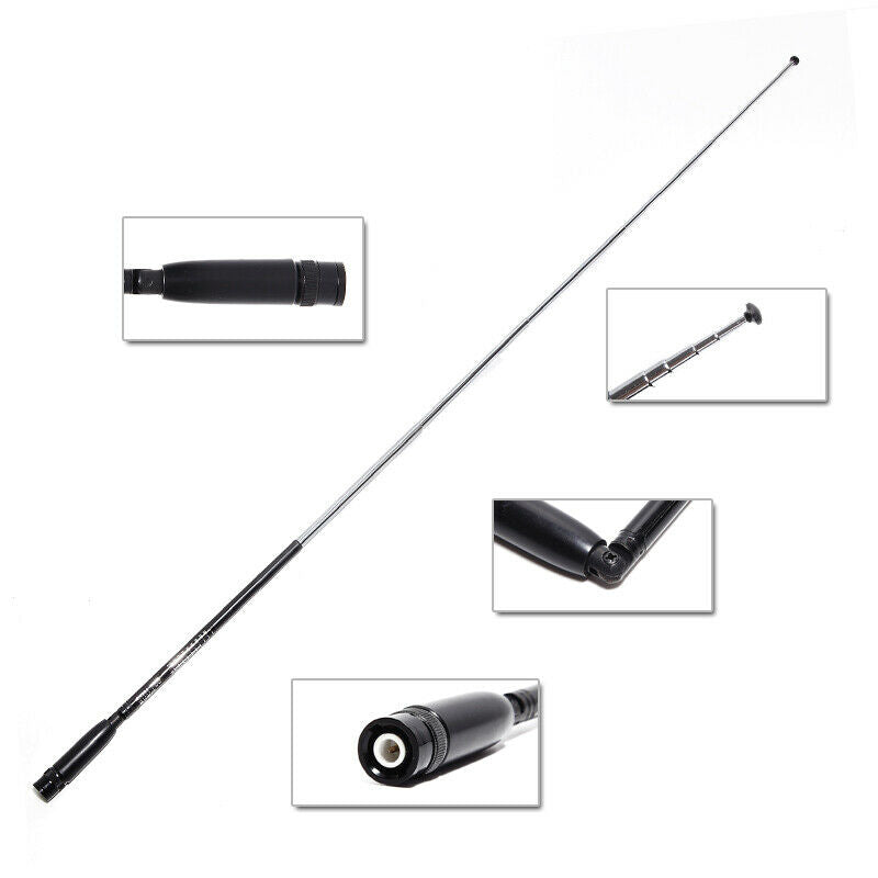 SRH789 BNC 95-1100MHz Wide Band Foldable Telescopic Antenna for ICOM Kenwood
