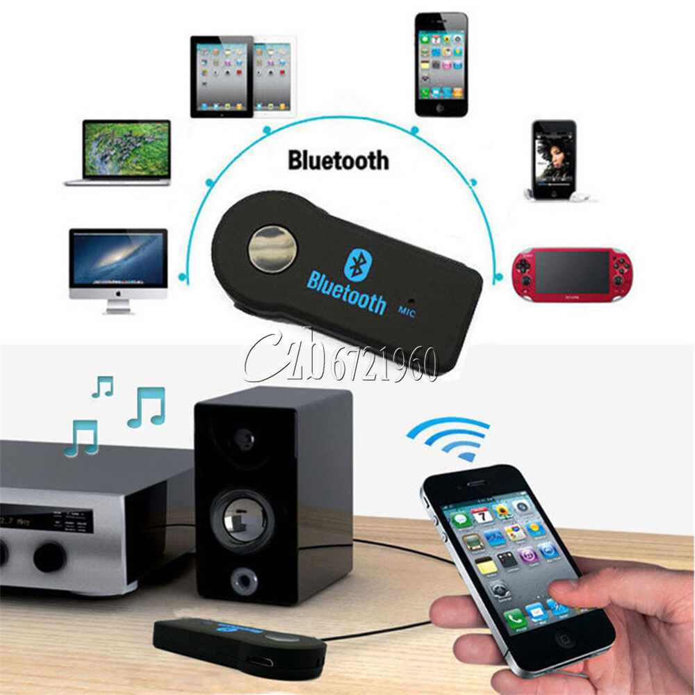 Wireless Bluetooth V3.0 Stereo Audio Music Receiver Handsfree Car AUX 3.5mm New