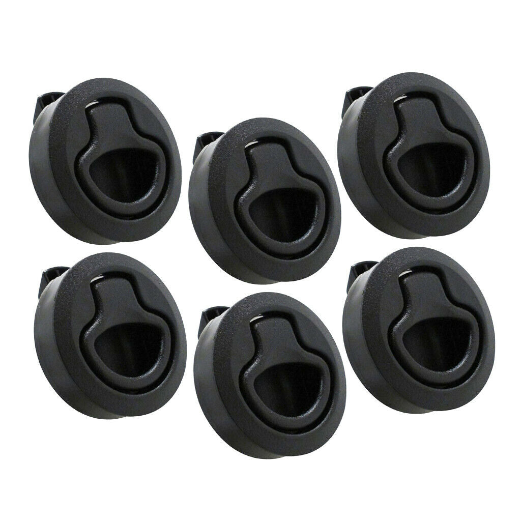 6x Nylon 2'' Flush Deck Pull Locker Hatch Latch Marine Boat Lock Lift Handle