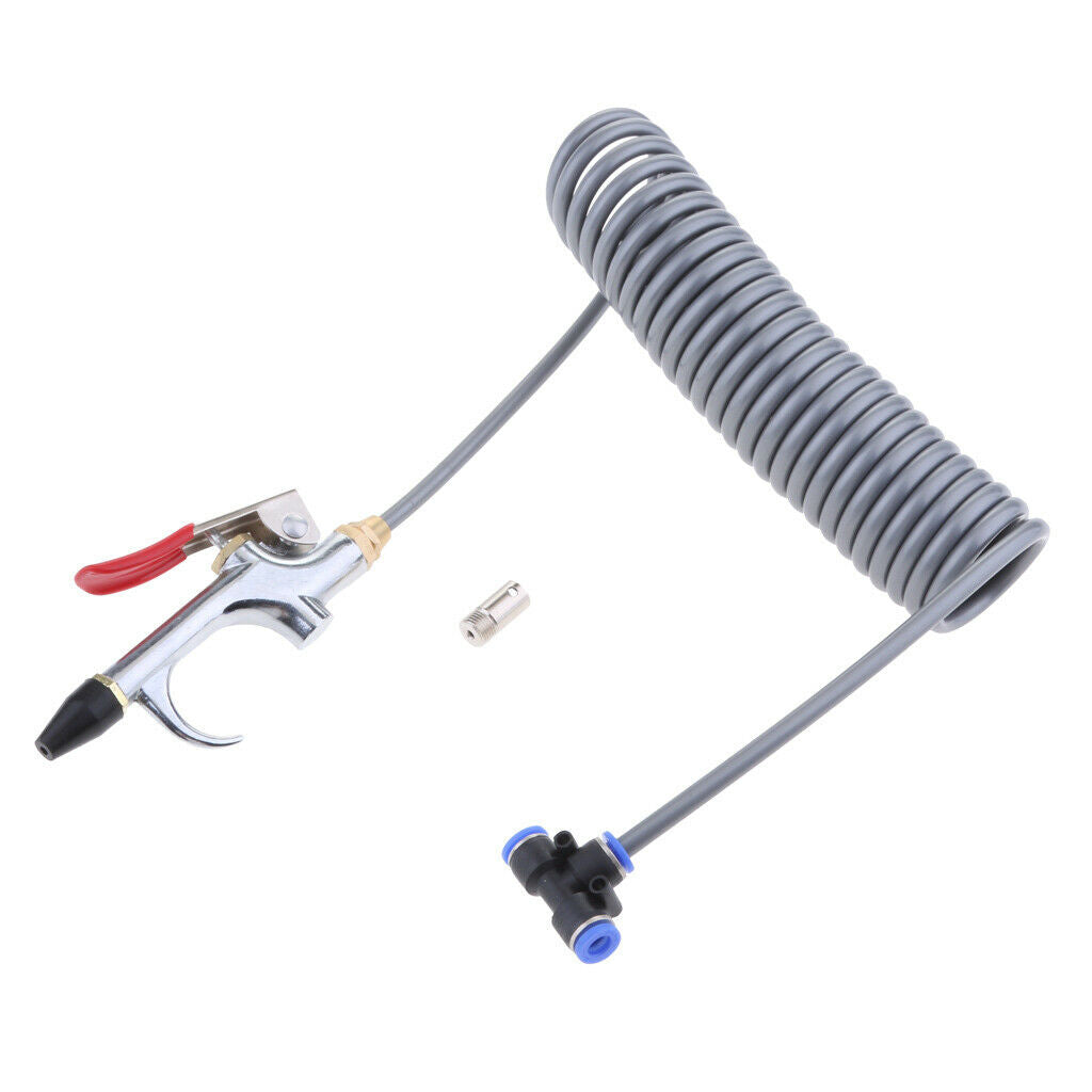 2X Air Blower Blow Spray Gun + 3.5m Recoil Hose Dust Blower Clean Nozzle