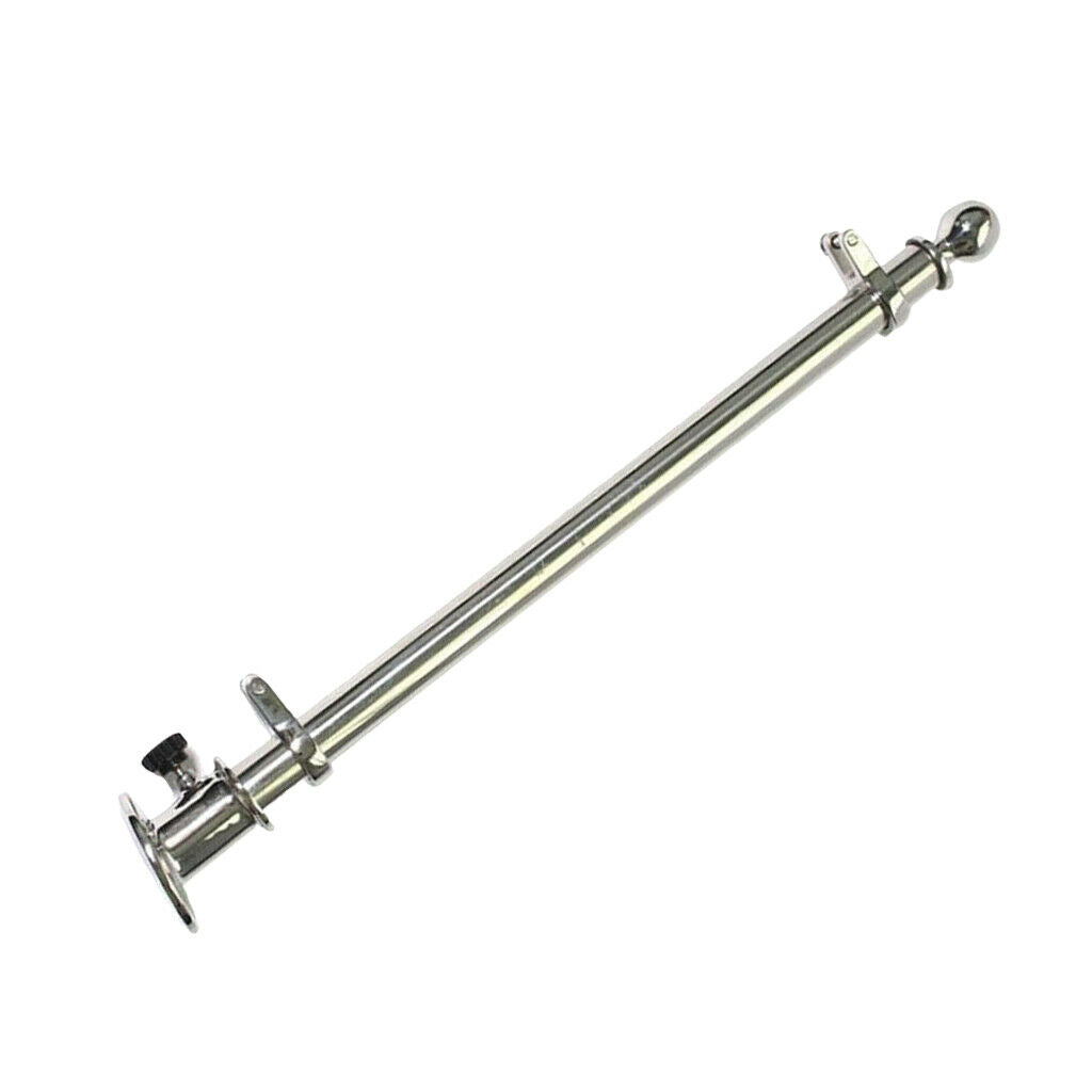 316SS Stainless Steel 18" Deck Flag Pole For Marine Yacht Sailing Boat