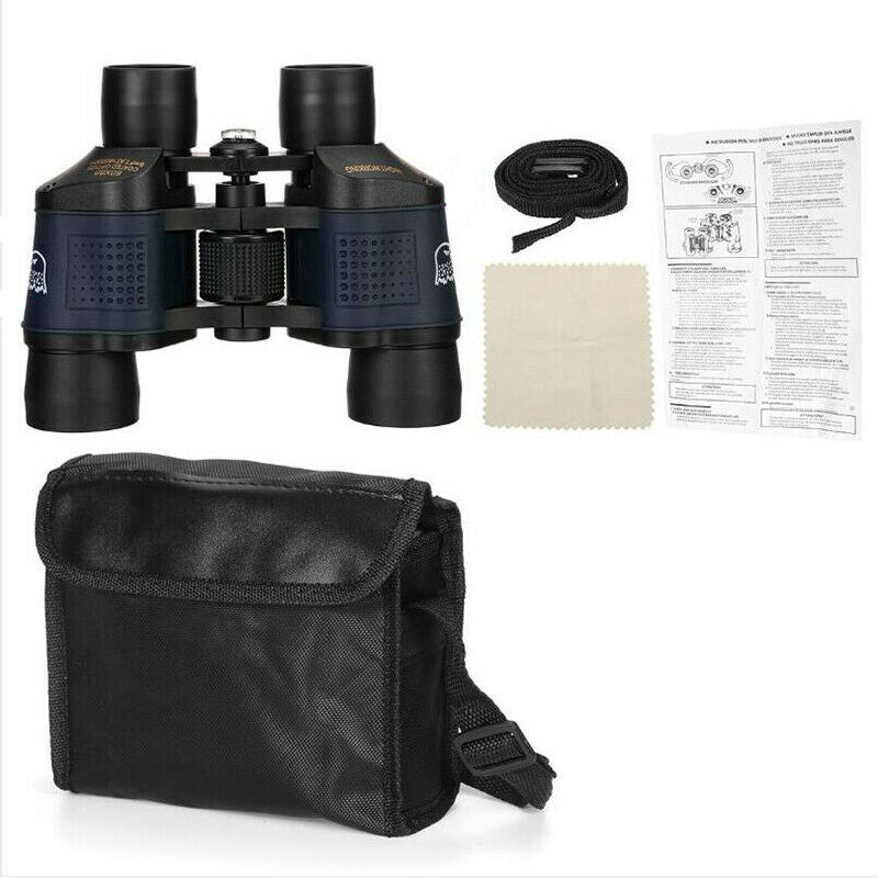 60x60 Outdoor Hiking Hunting Night Vision Binoculars Watching Compass TelescoI7