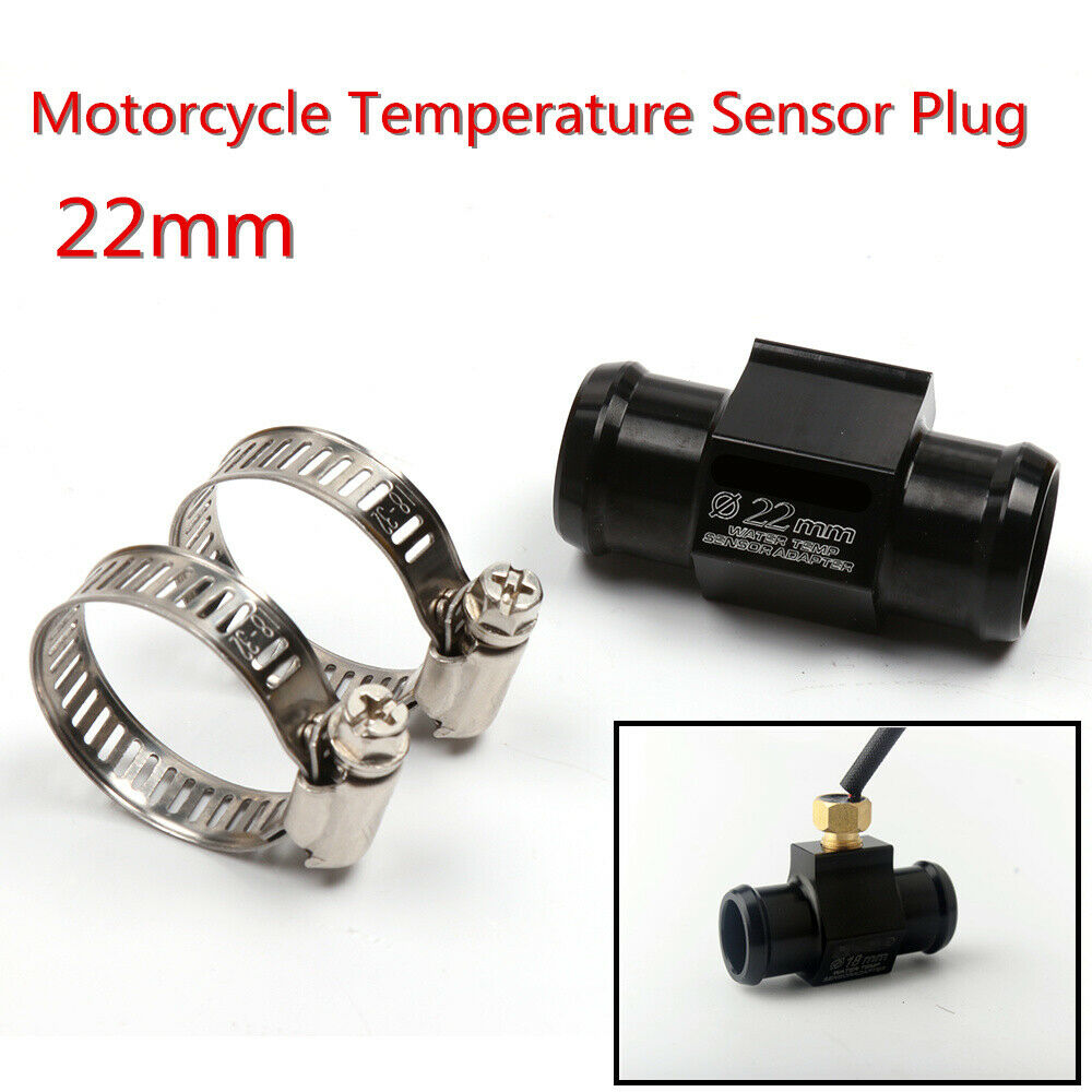 22mm CNC Aluminum Motorcycle Water Temperature Temp Sensor Head Plug Adapter -US