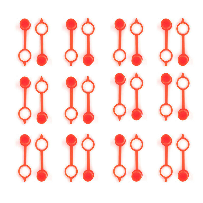 80PC Dust Cover Caps For Grease Zerk Nipple Fitting Plastic Protection M6 M8 M10
