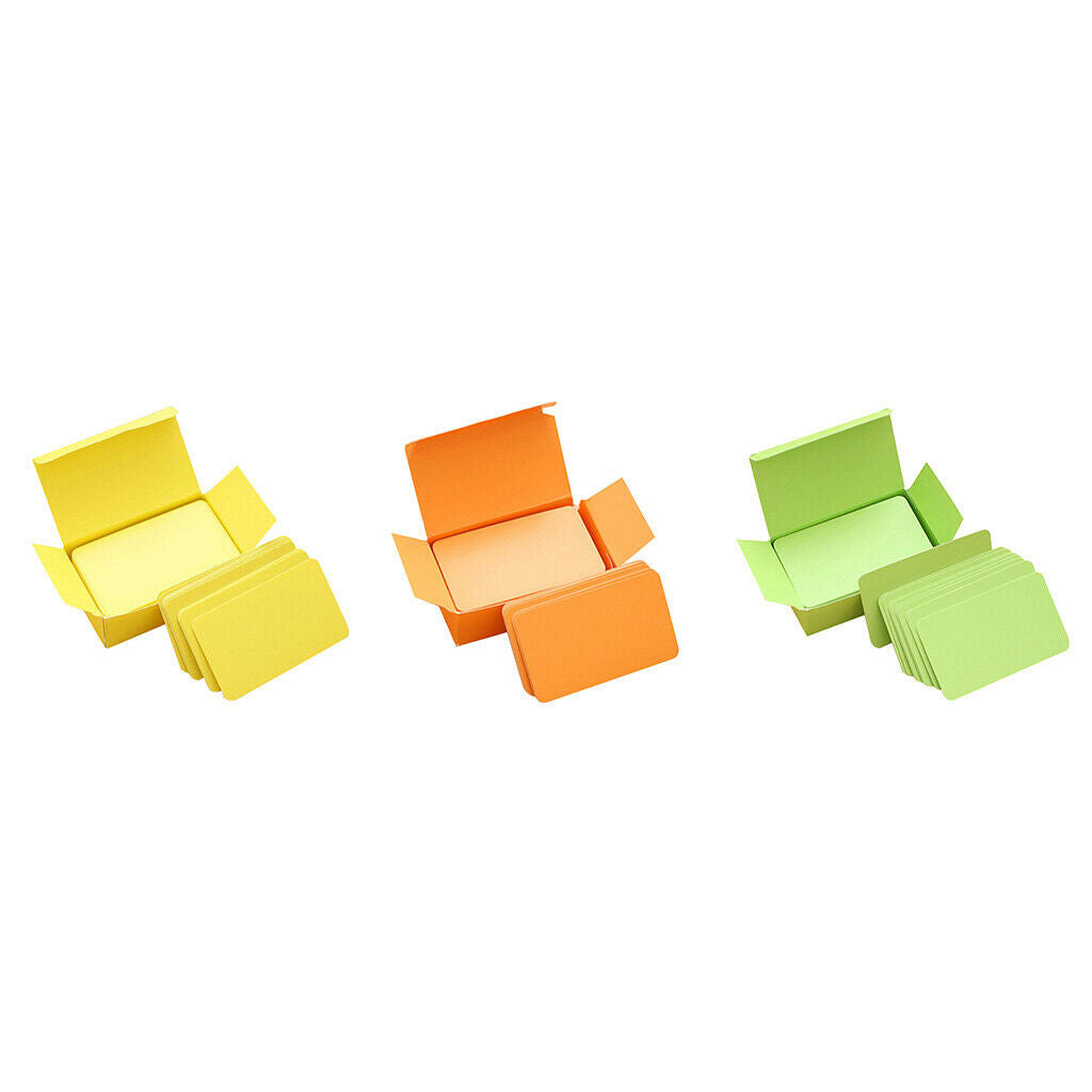 3-Box, Paper Blank Index Cards Invitation Quick Message DIY Craft Notecard