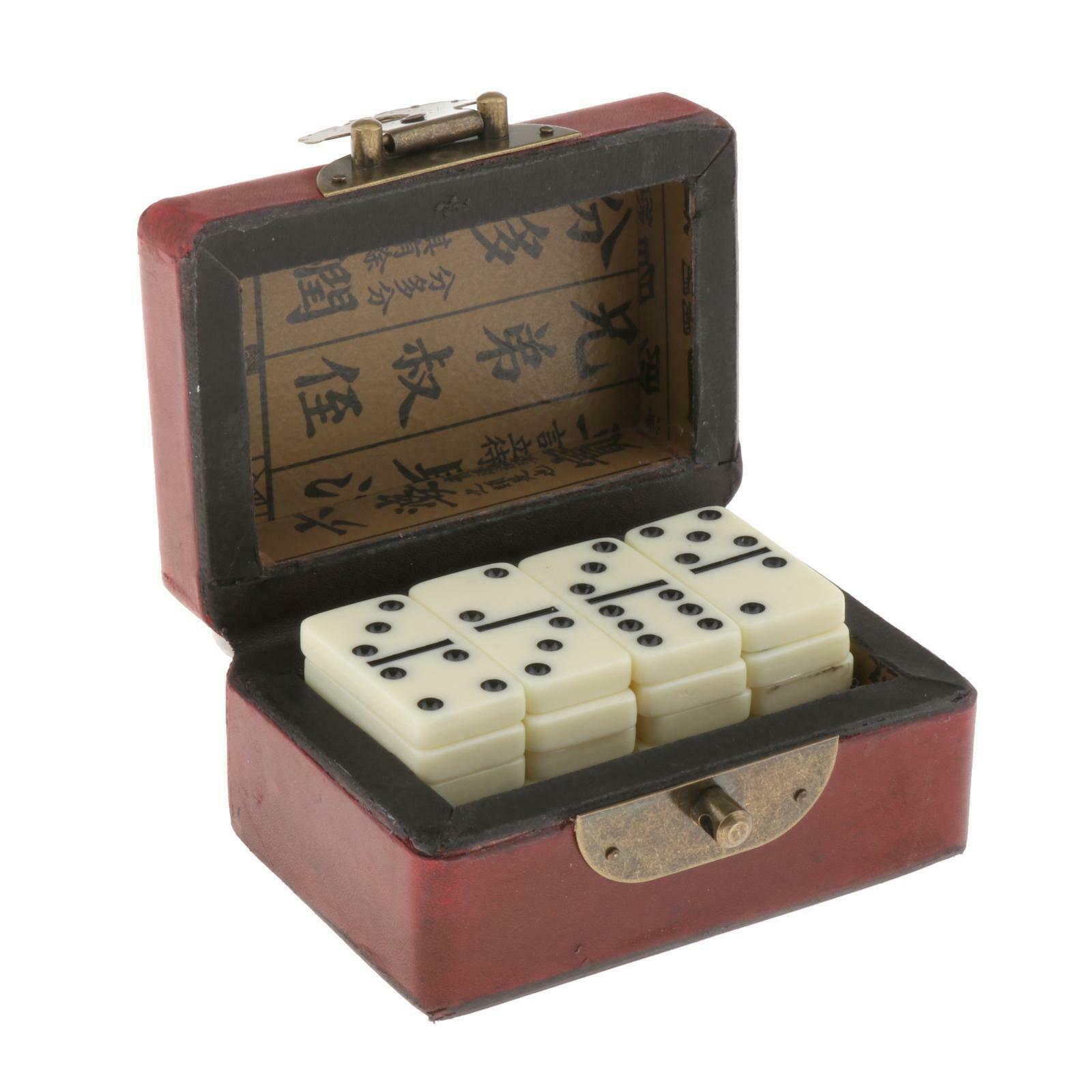 Tournament Double Six Dominoes Set Travel Table Board Game for 2-4 Players