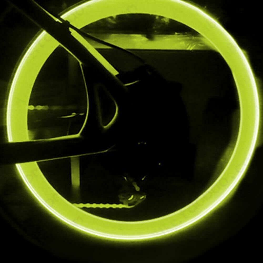 8X Bike Bicycle Car Wheel Motorcycle Tire Cap Neon Lamp LED Flash Light U