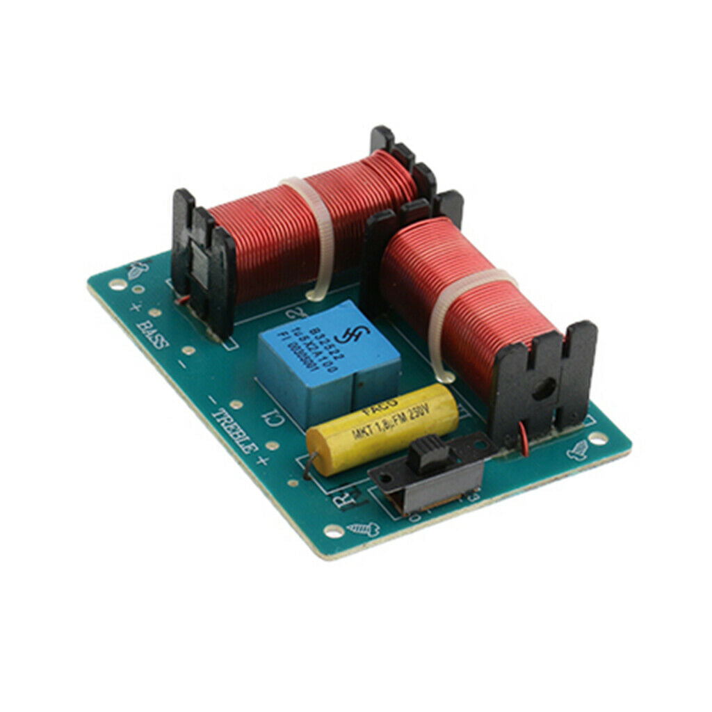 2 X 2-way Audio Speaker Frequency Divider Module Bass Control Module for