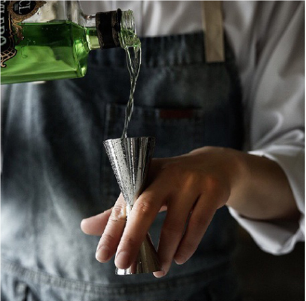 Steel Double Single Shot Measure Jigger Spirit _NEW Bar Cocktail