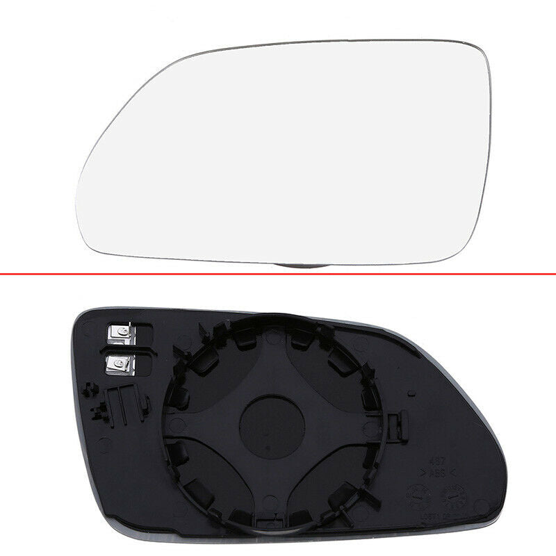 For VW Polo Skoda Octavia 2004-2007 Car Door Left Rearview Mirror Glass White