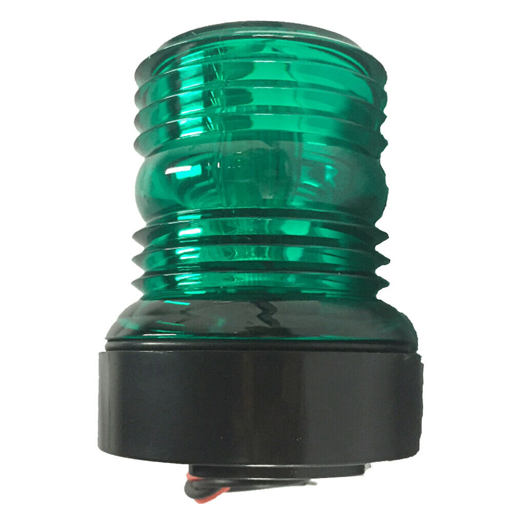 2nm DC12V Boat Green LED Anchor 360 Degree Navigation Light Waterproof