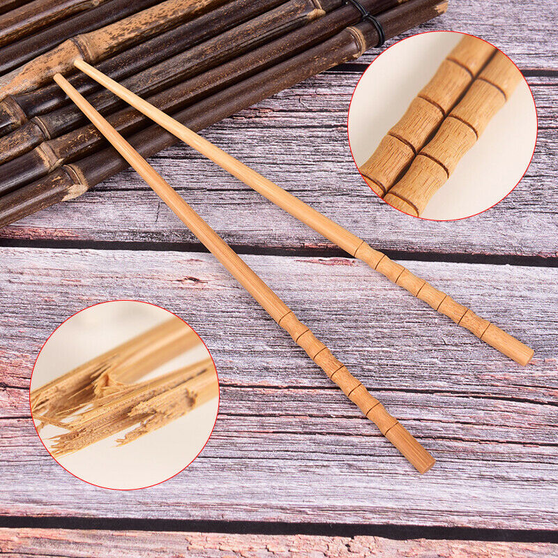 Natural Bamboo Woods Chopsticks Carbonizations ChopSticks Reusable Sushi StiDEAU