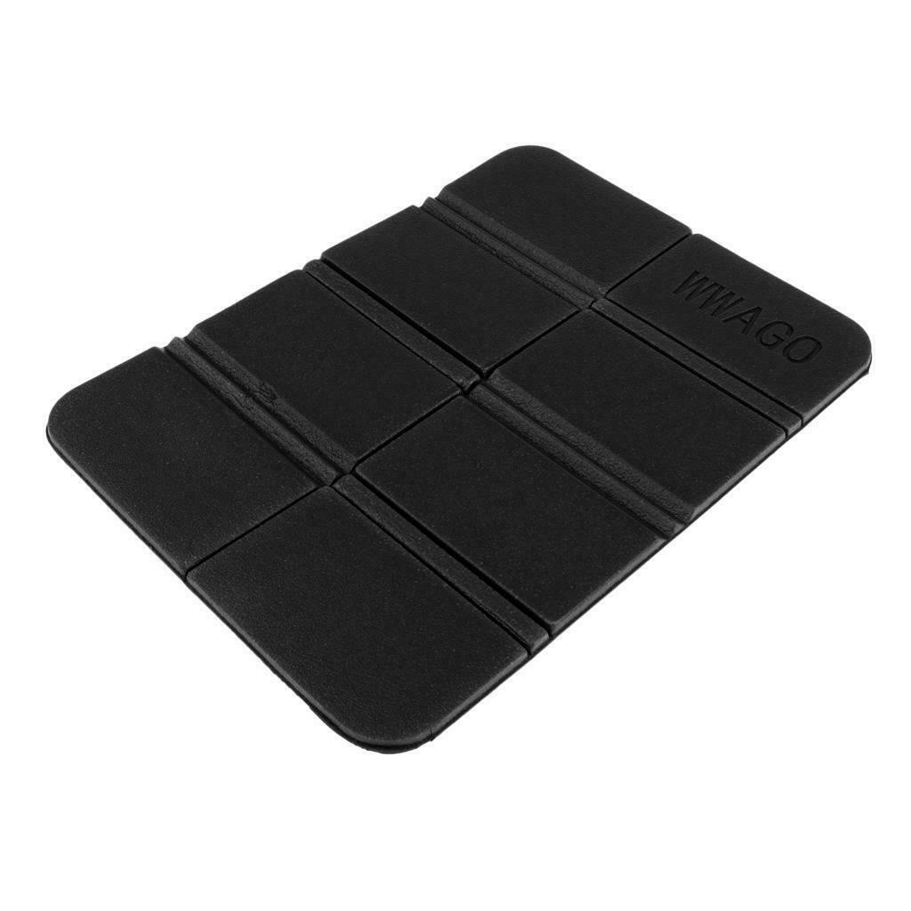 Prettyia Portable Foldable Seat Cushion XPE Foam Mat Camping Seat Pad Black