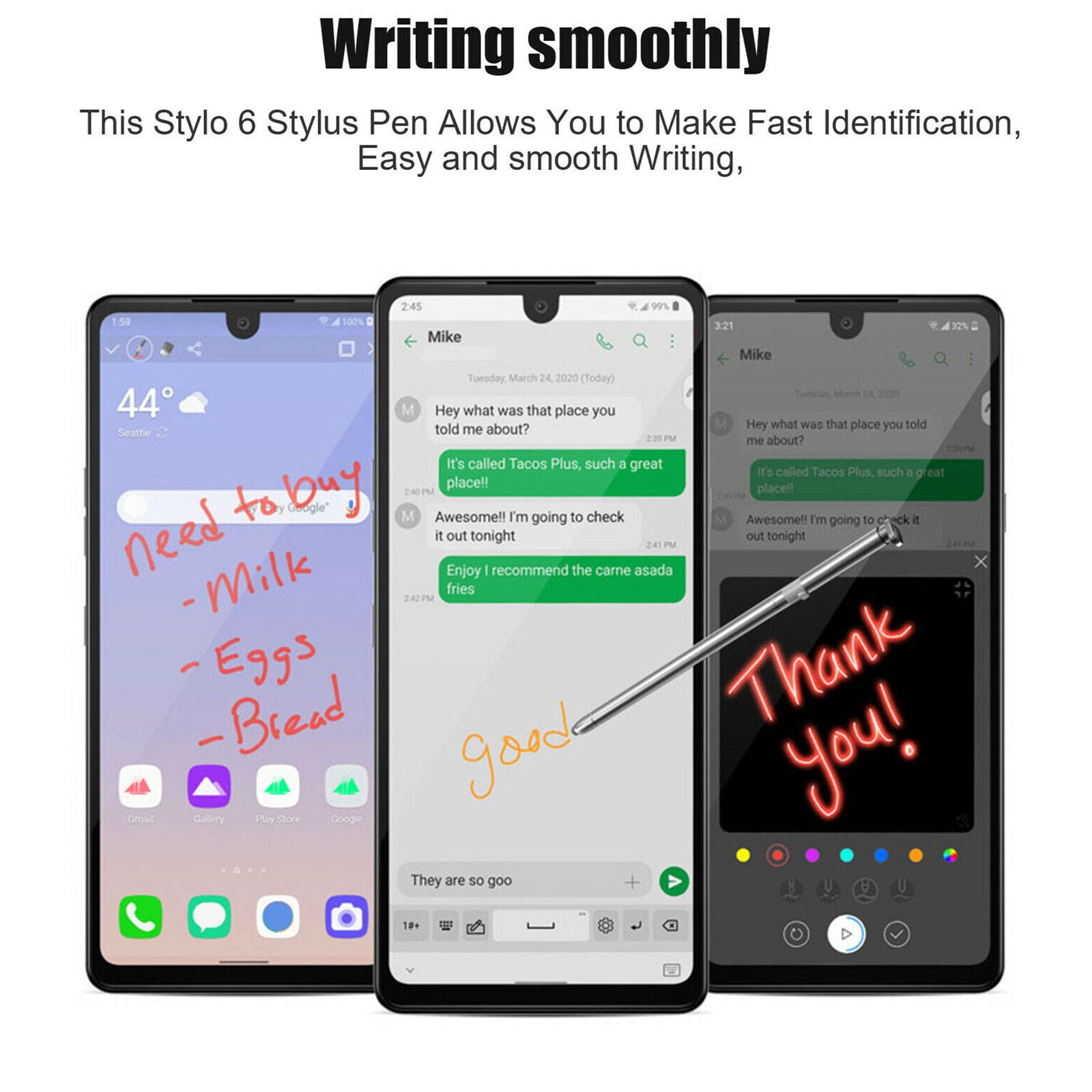 Phone Stylus Capacitive Pen Touch Pen For LG Stylo 6 Q730TM Q730VS Q730CS