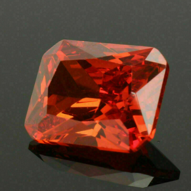 Unheated 8x10mm Red Orange Octagon Shape Loose Gemstones Jewelry Gift 5.02CT