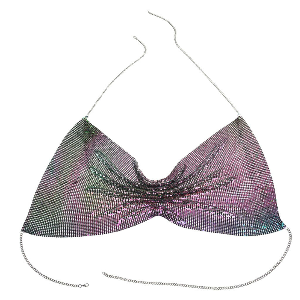 Charming Bikini Bra Top Body Chest Chain Harness Necklace Jewelry Colors