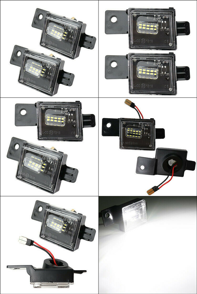 OE-Fit Full LED License Plate Lights Kit For Silverado GMC Sierra 1500 2500 3500