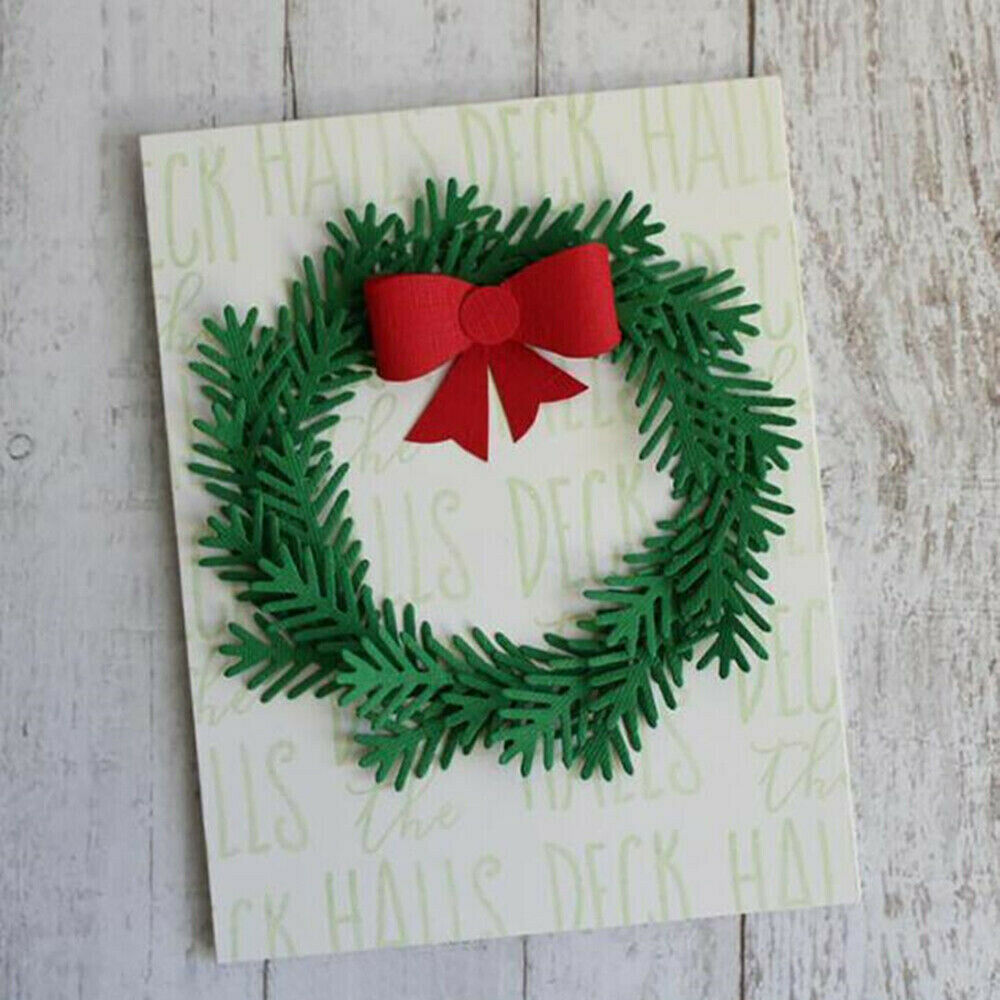 Christmas Tree Leave Pine Metal Cut Dies Stencil Xmas Scrapbooking Decoration