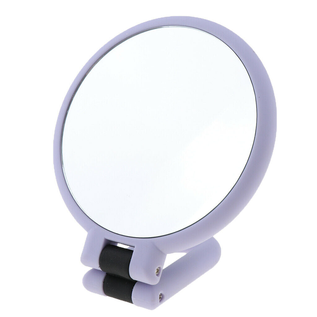 2x Folding Handheld 10X/15X Magnifying 2 Sided Makeup Tabletop Travel Mirror