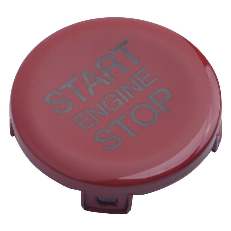 Red ABS Engine Start Stop Switch Button Cover Fit For Alfa Romeo Giulia 2017-19