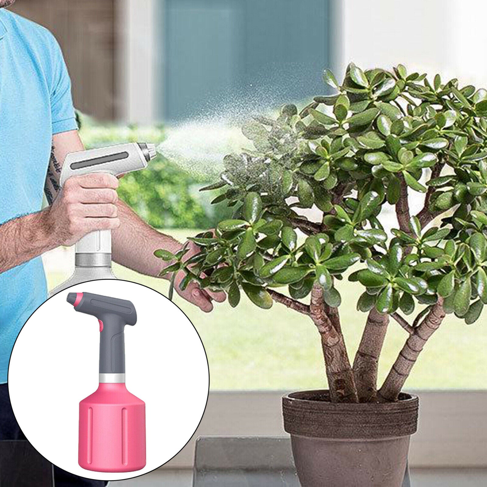 Electric Plants Mist Sprayer Atomizer Automatic Watering USB Rechargeable