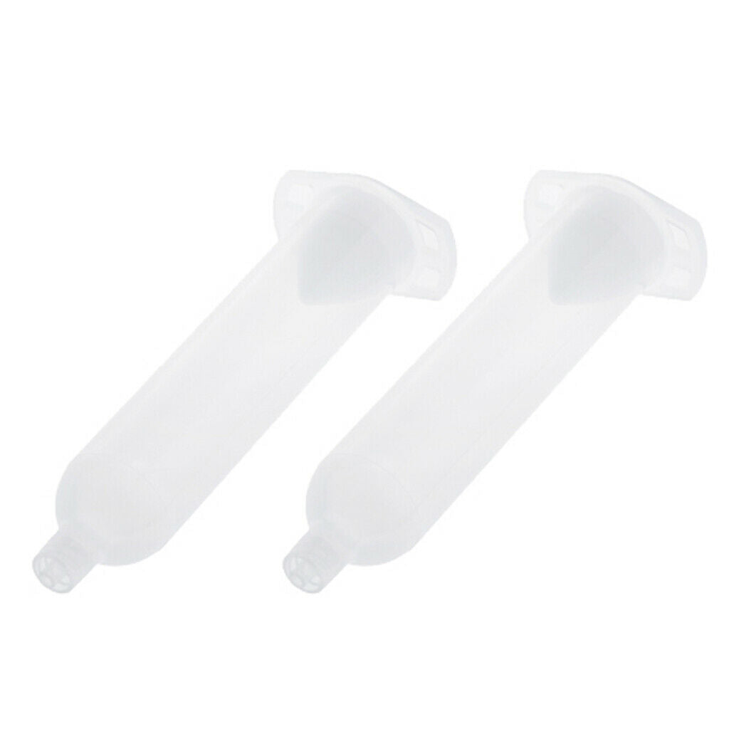 2pcs 30cc Dispenser Barrel Adhesive Dispenser for Scientific Labs Refilling