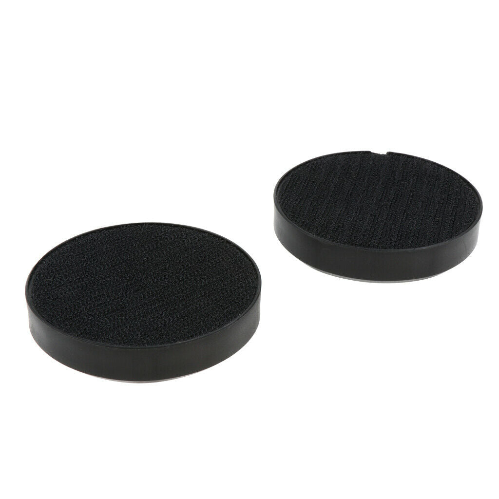2x Longboard Sliding Palm Pucks Skateboarding Flicker Racing Part Black