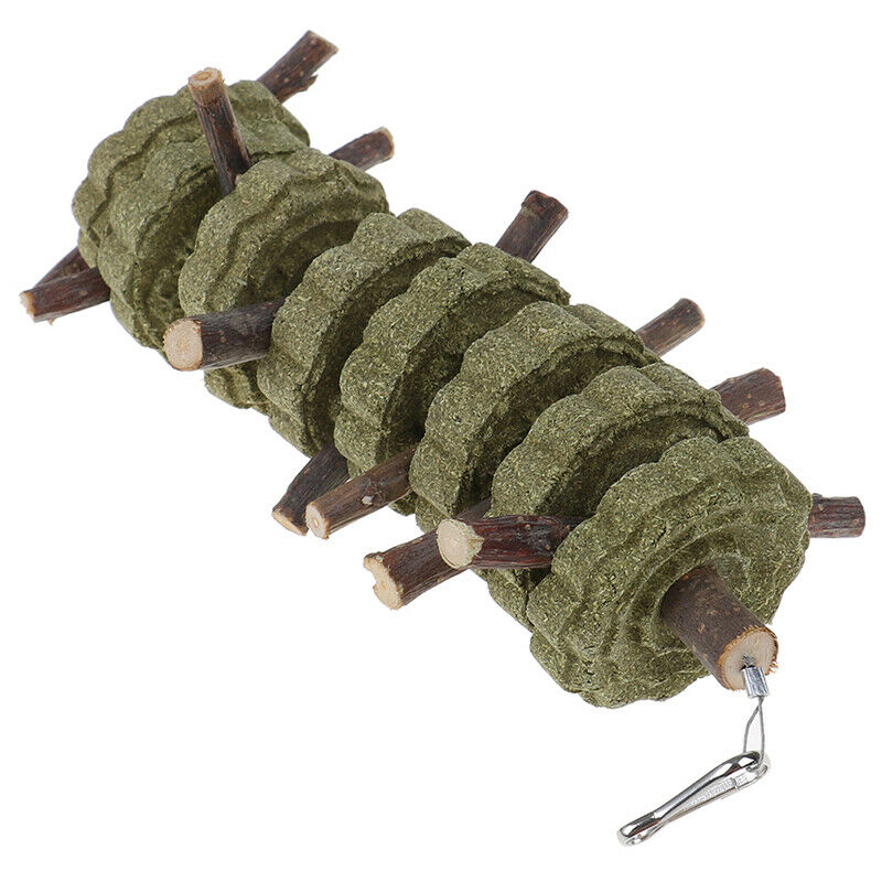 Hamster Teeth Grinding Toys Rabbit Tree Branch Grass Ball Hanging Cage To.l8