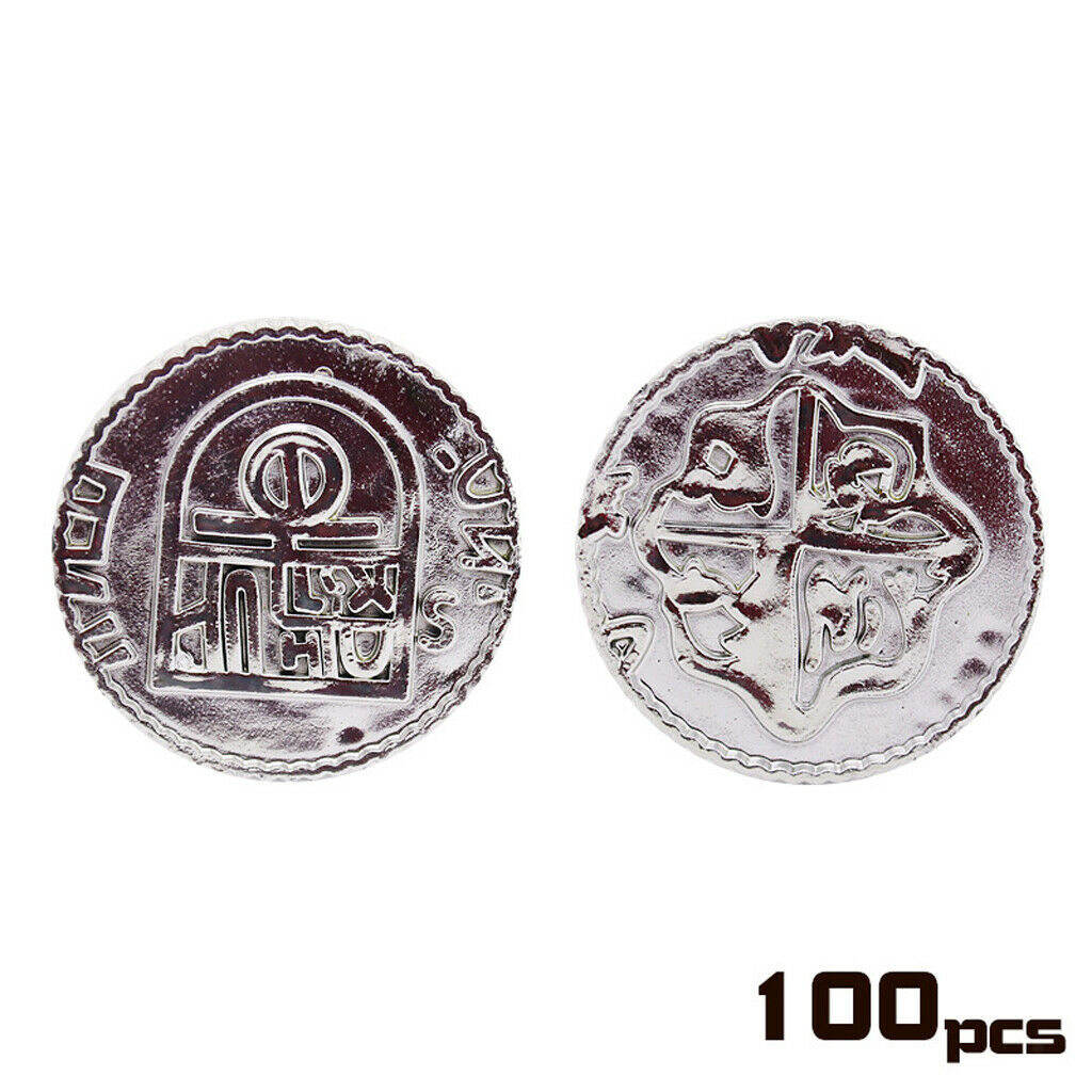 100 plastic pirate coins for booty parties