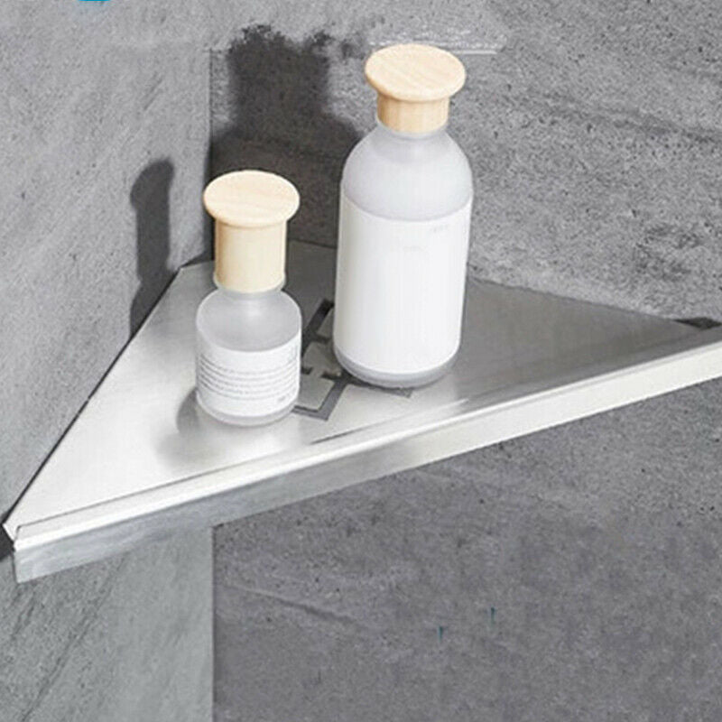 Chinese Carved Style Stainless Triangle Shelf Bathroom Corner Shelf Gadget HN US