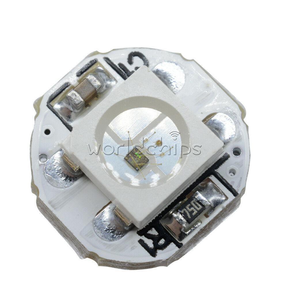 50pcs WS2812B 5050 RGB LED &PCB Board 1-LED 10x3mm Module Pixel Light 5V for DIY
