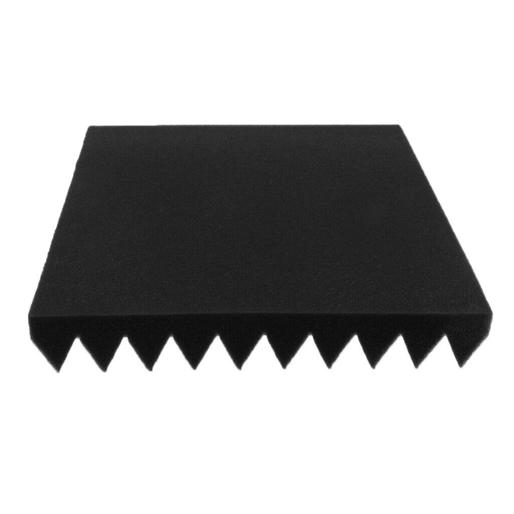 6 Pieces Studio Acoustic Foam Panels Nosie Dampening Foam Black