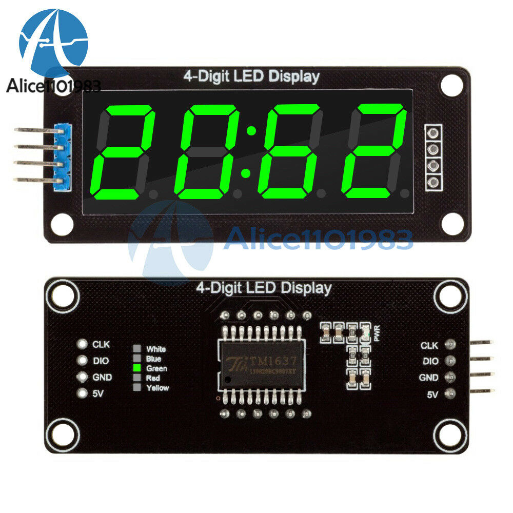 0.56" inch Green TM1637 4Bit Digital LED Display Clock Tube Display for Arduino