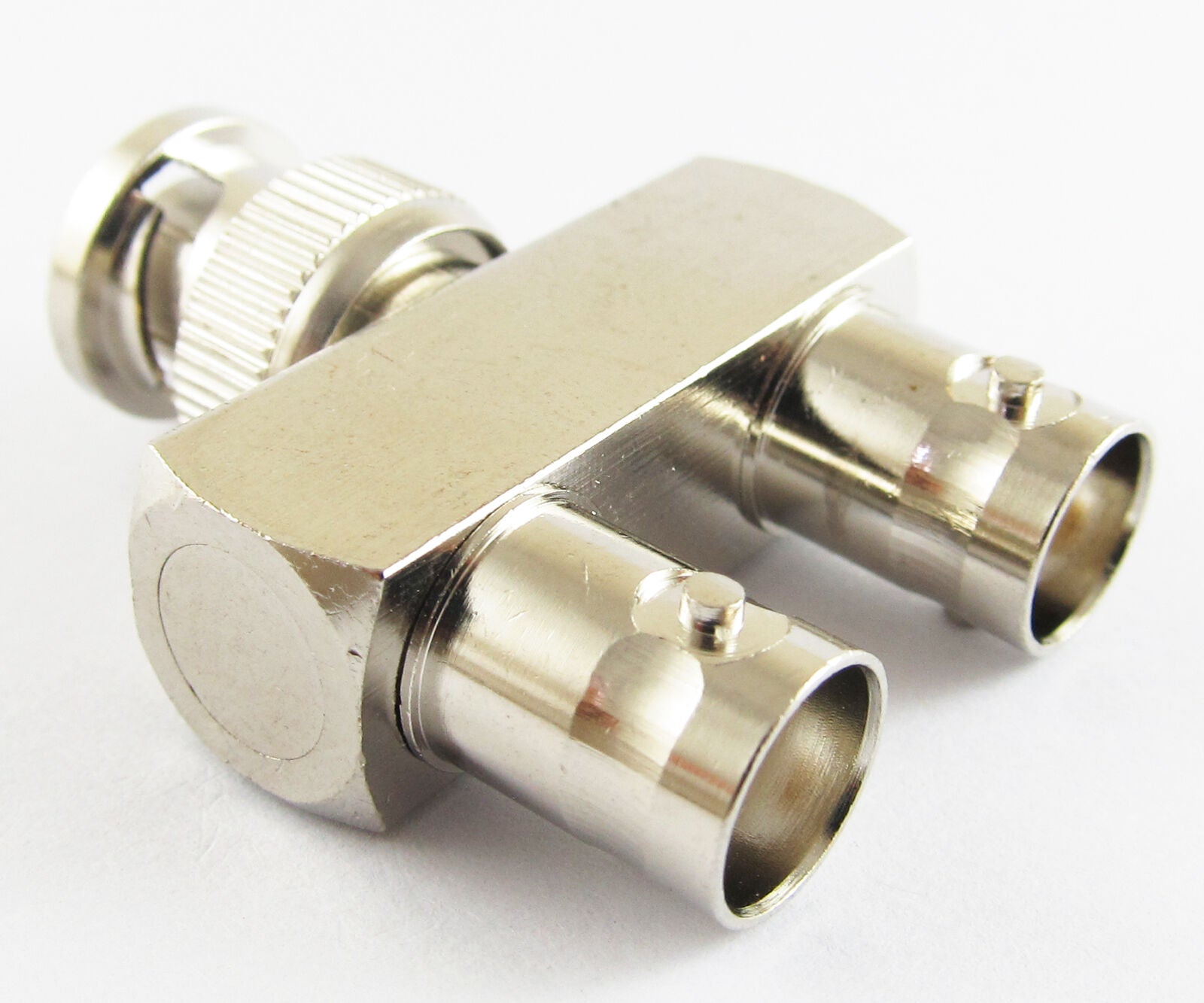 10pcs Nickel Plated Brass BNC Male to 2X BNC Female 3 Way Y RF Adapter Connector