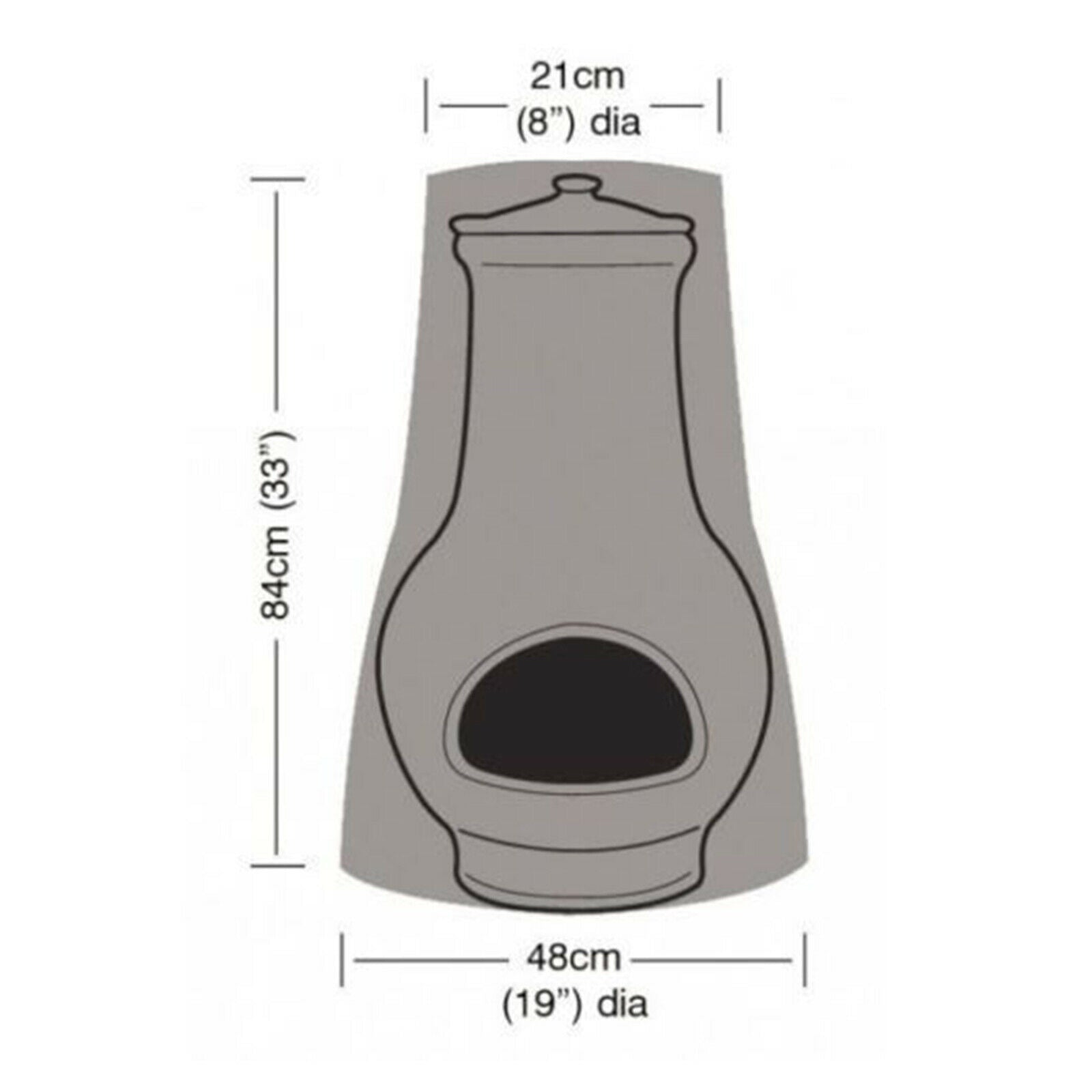 Chiminea Cover Waterproof Chiminea Fire Pit Covers for Outside,Sturdy Reusable