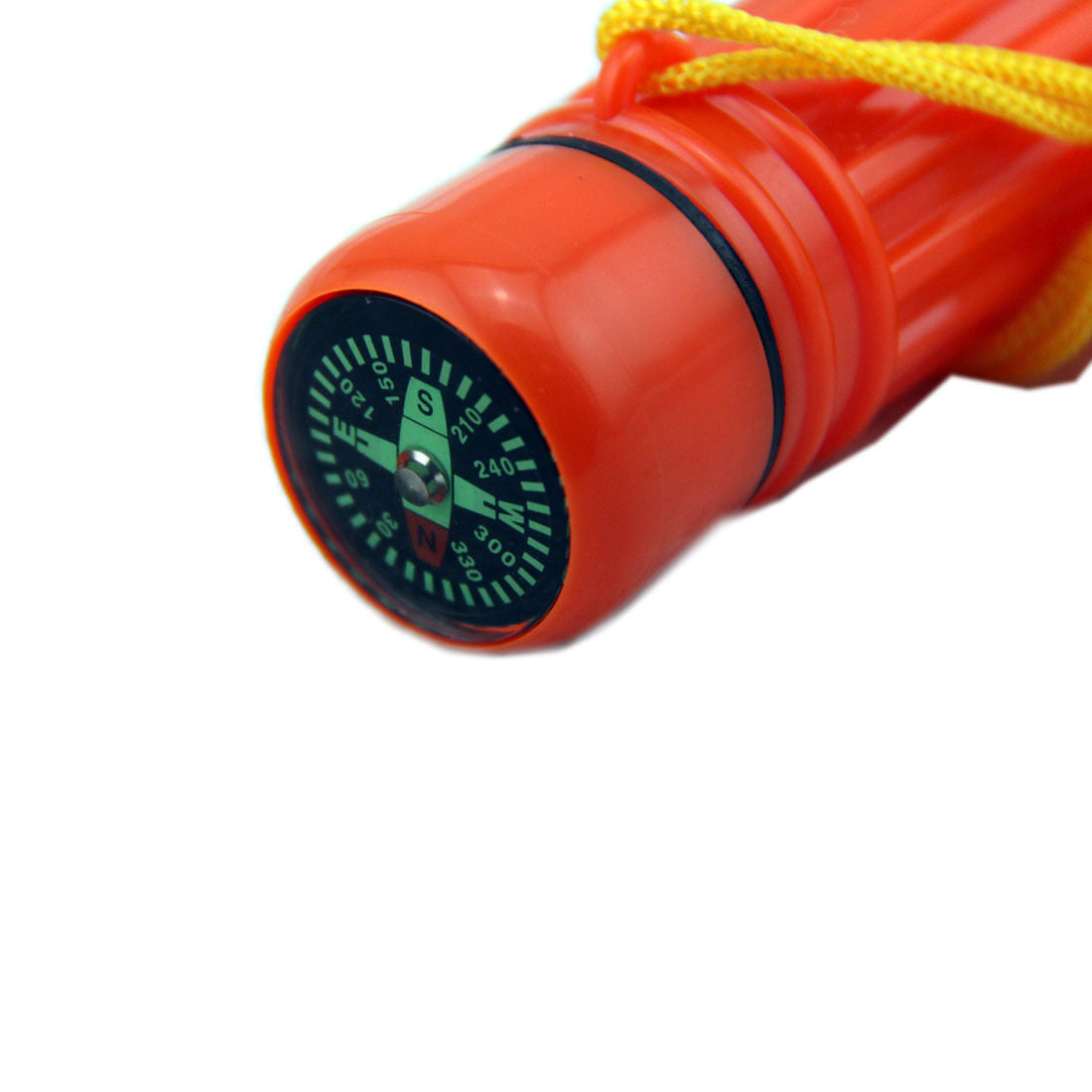 Survival Kit Scout Whistle/Compass/Mirror/Flint/Waterproof Pill Box 5 in 1 Tool